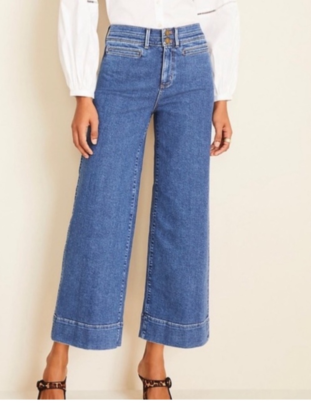 Wide Leg Crop Jeans
